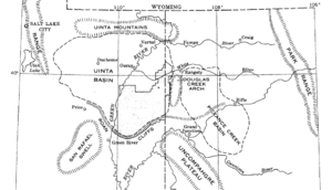 Carte structurelle du bassin d'Uinta